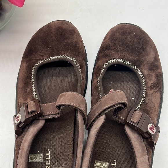 Merrell Encore Espresso Suede Slip On Mule Sz 7. MR1102 - Picture 5 of 8